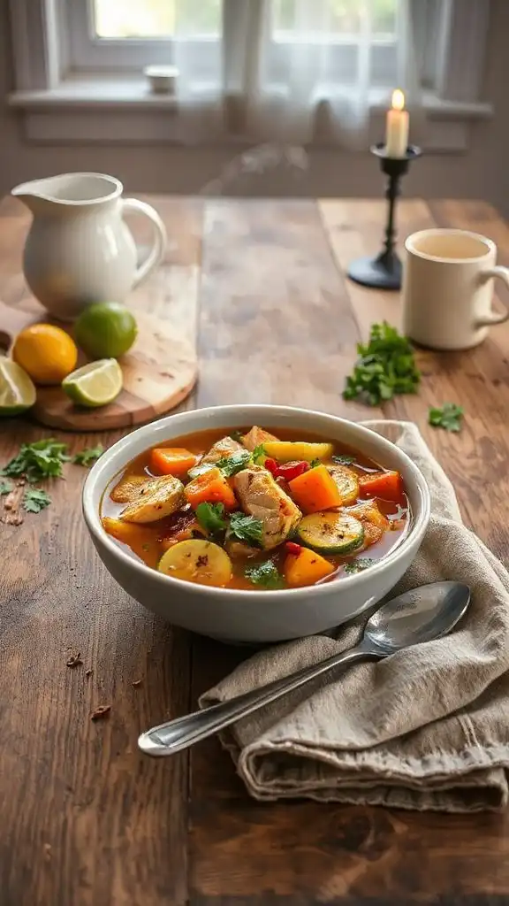 spicy chicken vegetable soup spicy chicken vegetable soup