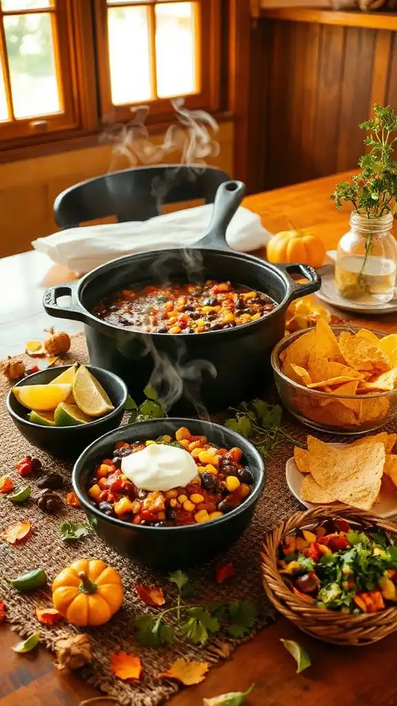 spicy corn black bean chili