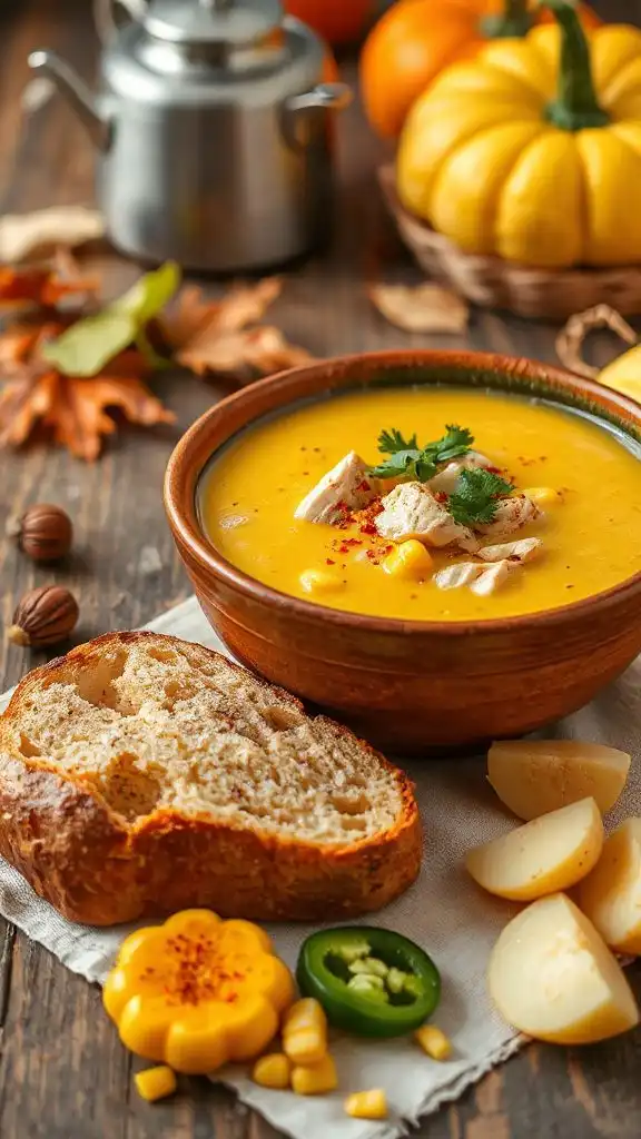 spicy corn chicken chowder