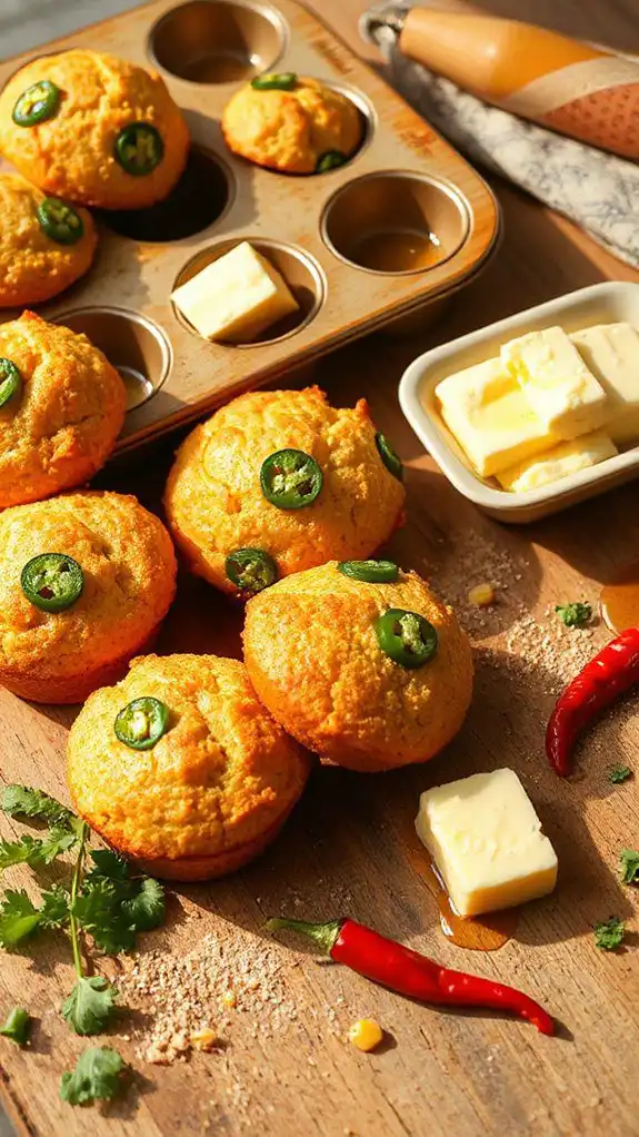 spicy cornbread muffins recipe