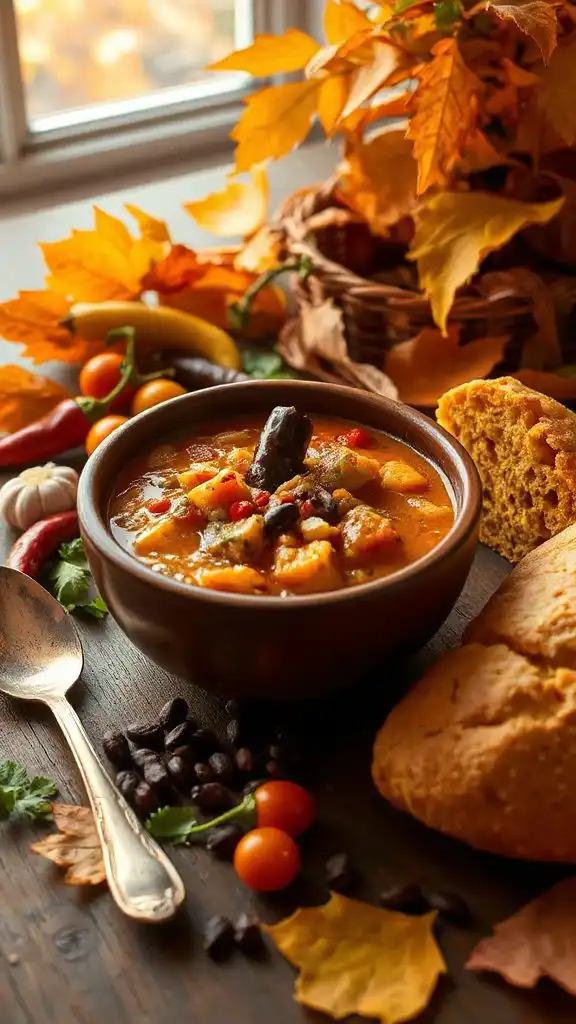 spicy hearty pumpkin chili