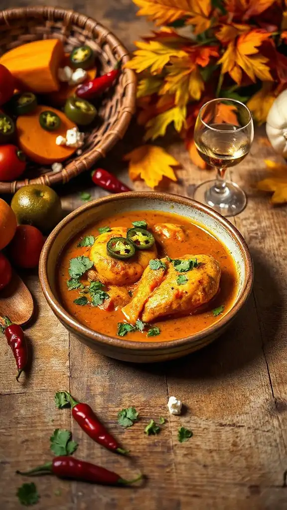 spicy jalape o chicken curry