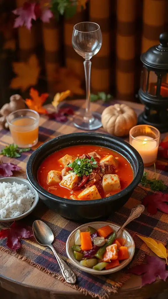spicy kimchi tofu stew