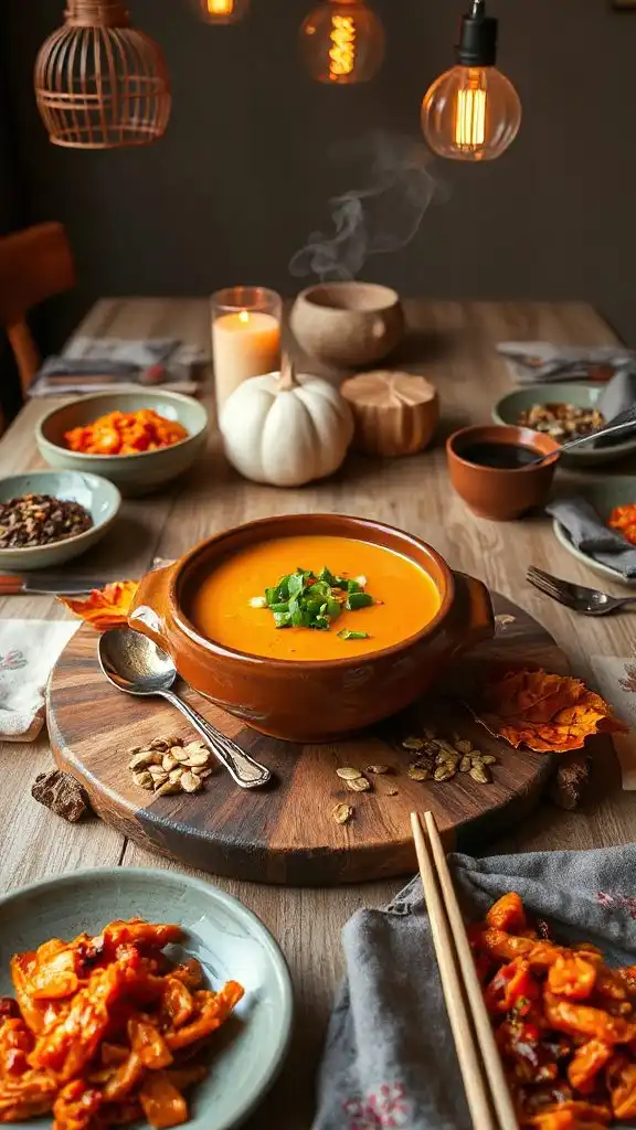 spicy korean pumpkin soup