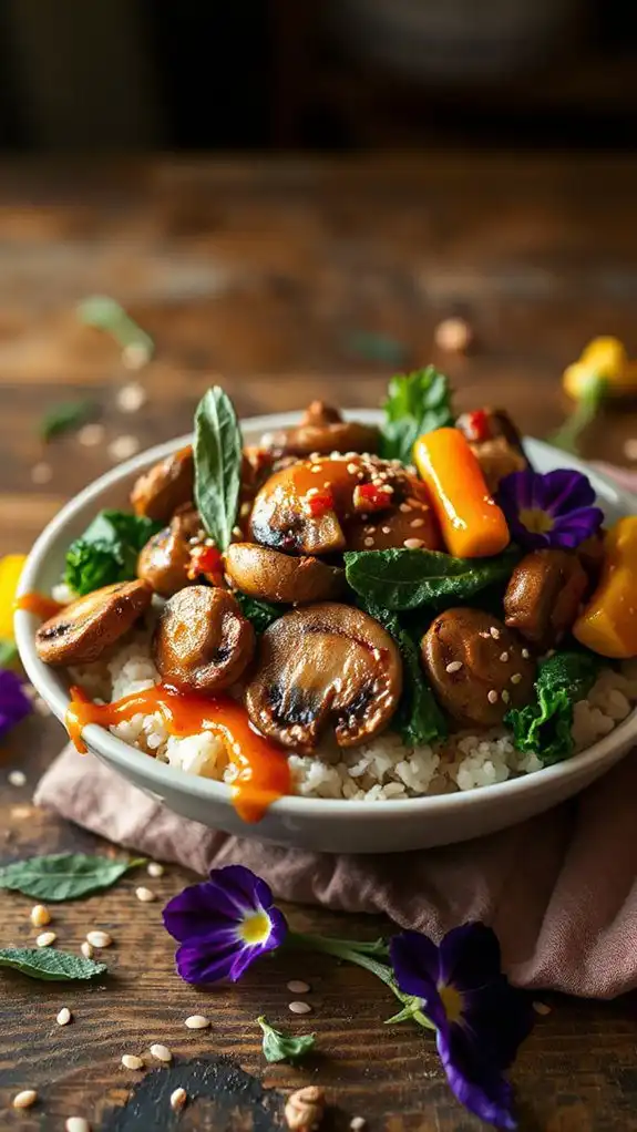 spicy mushroom stir fry recipe