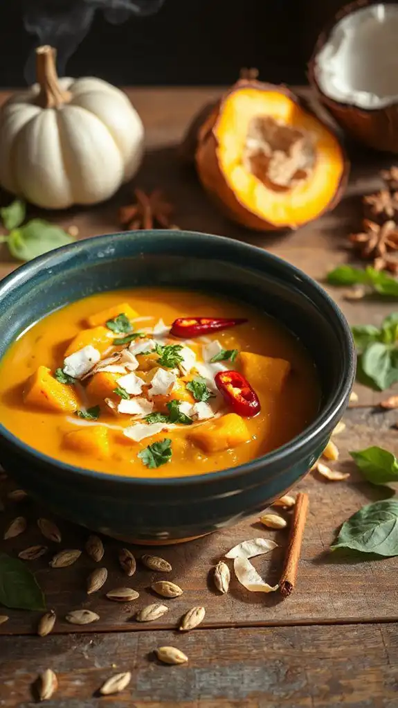 spicy pumpkin coconut stew