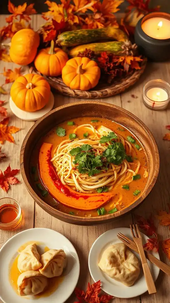spicy pumpkin ramen comfort food