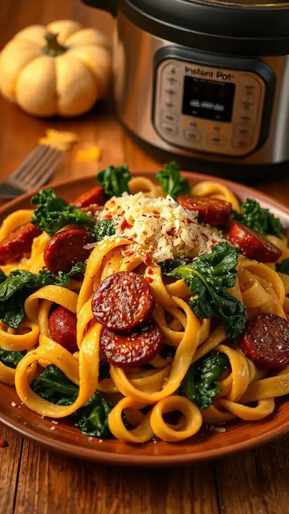 spicy sausage kale pasta recipe