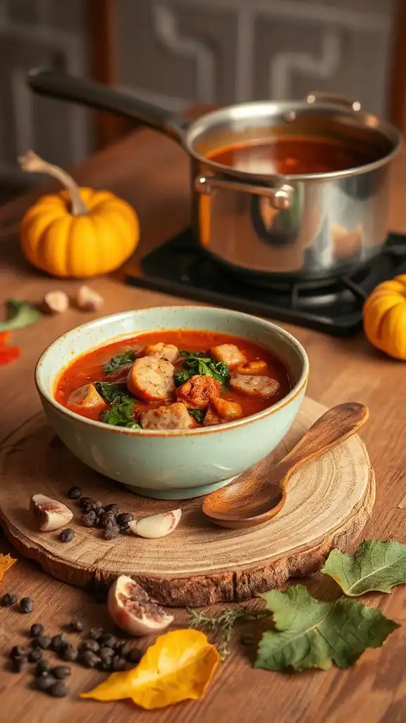 spicy sausage kale soup recipe