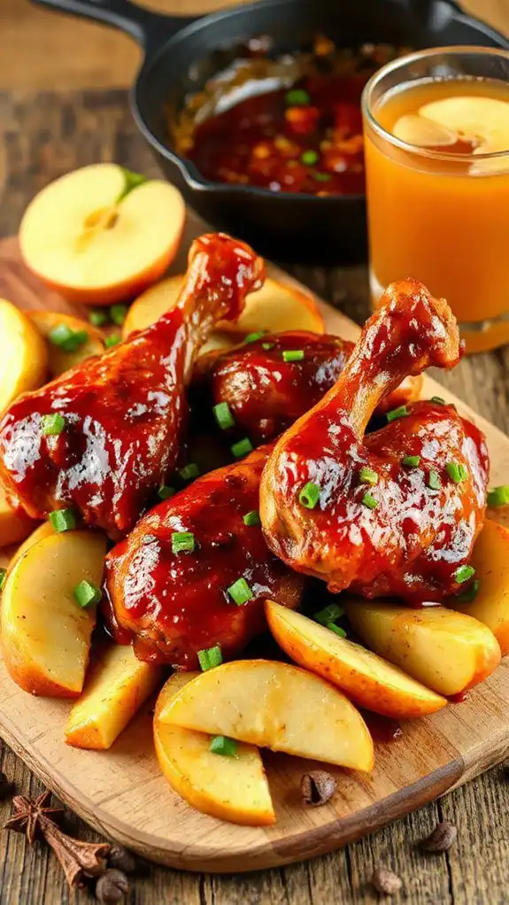 spicy sweet bbq drumsticks