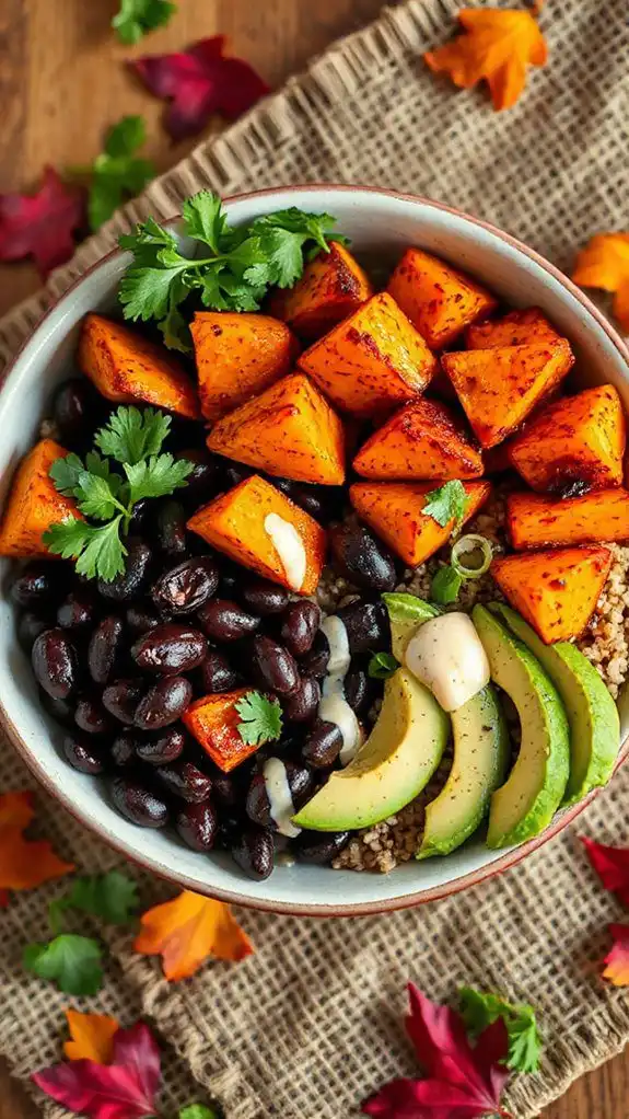 spicy sweet potato bowl