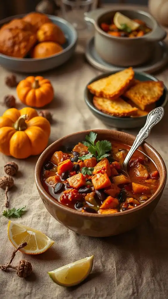 spicy sweet potato chili