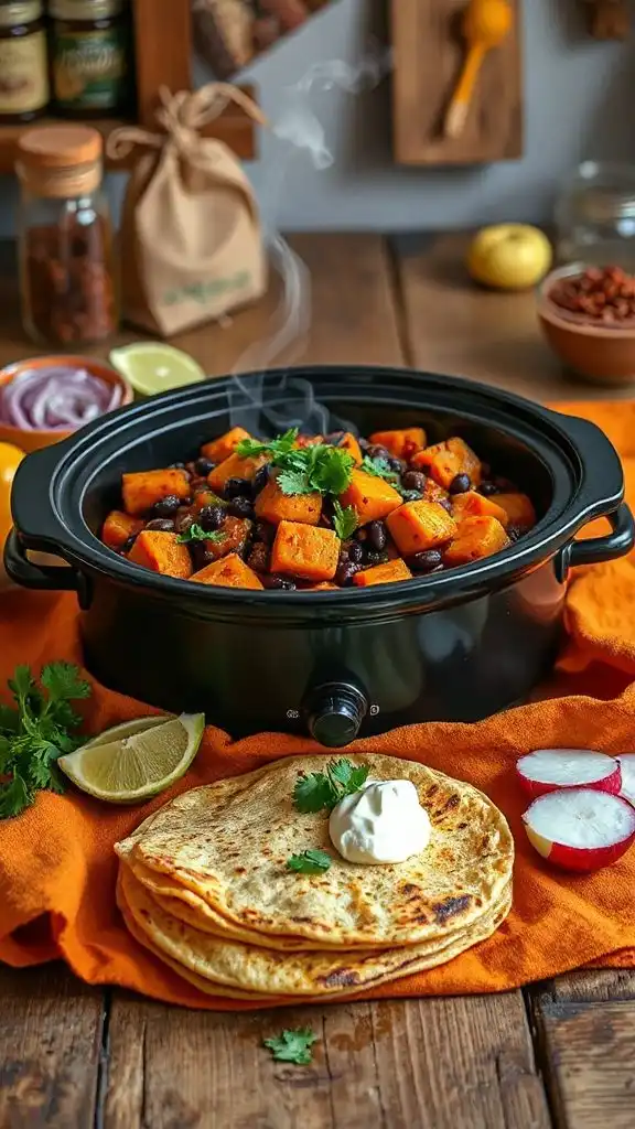 spicy sweet potato tacos