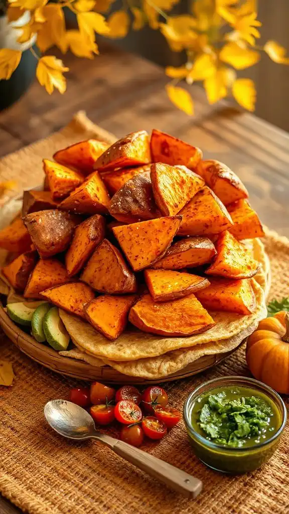 spicy sweet potato tacos