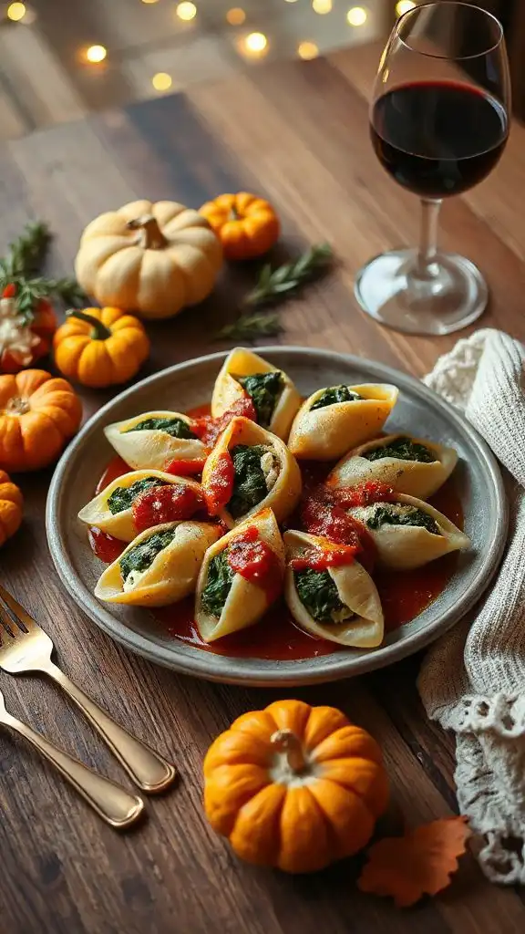 spinach and ricotta shells spinach and ricotta shells