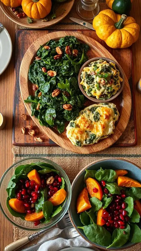 spinach dishes for autumn