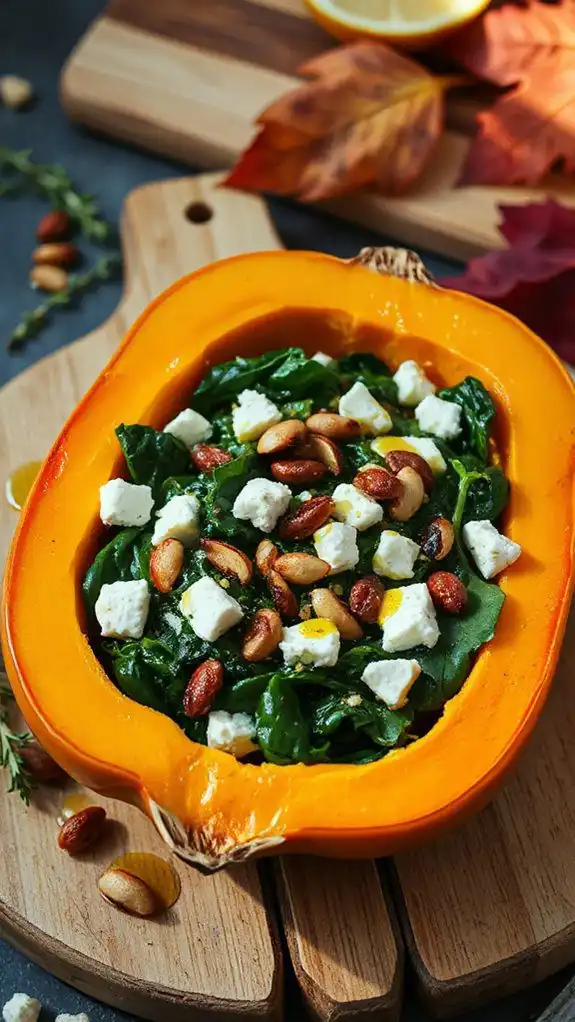 spinach feta butternut squash recipe