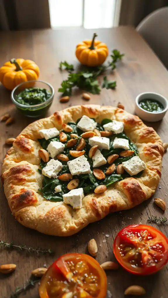 spinach feta flatbread recipe spinach feta flatbread recipe