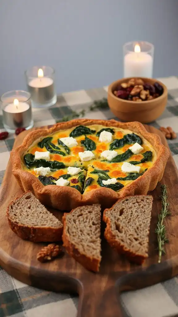 spinach feta quiche recipe