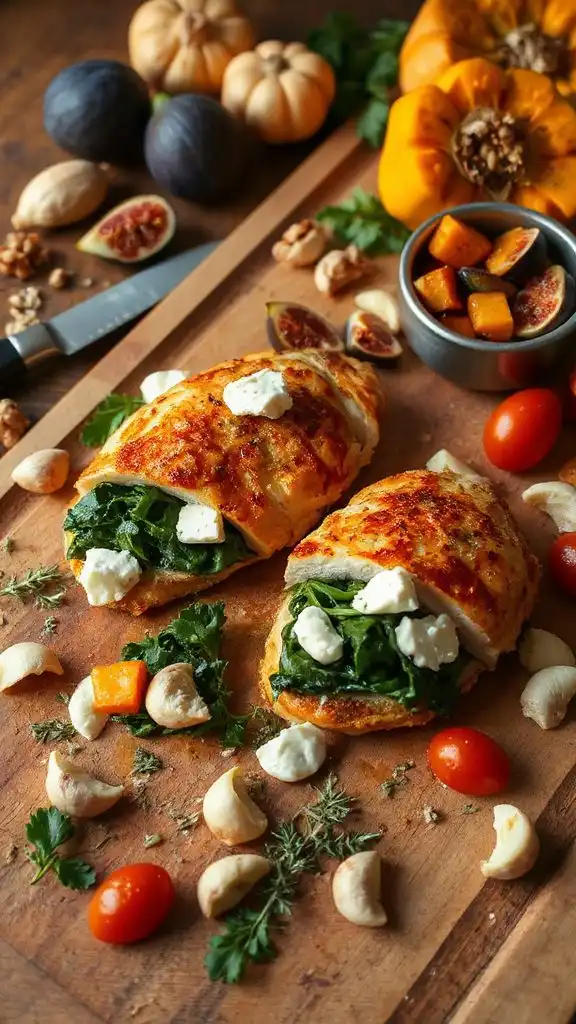 spinach feta stuffed chicken