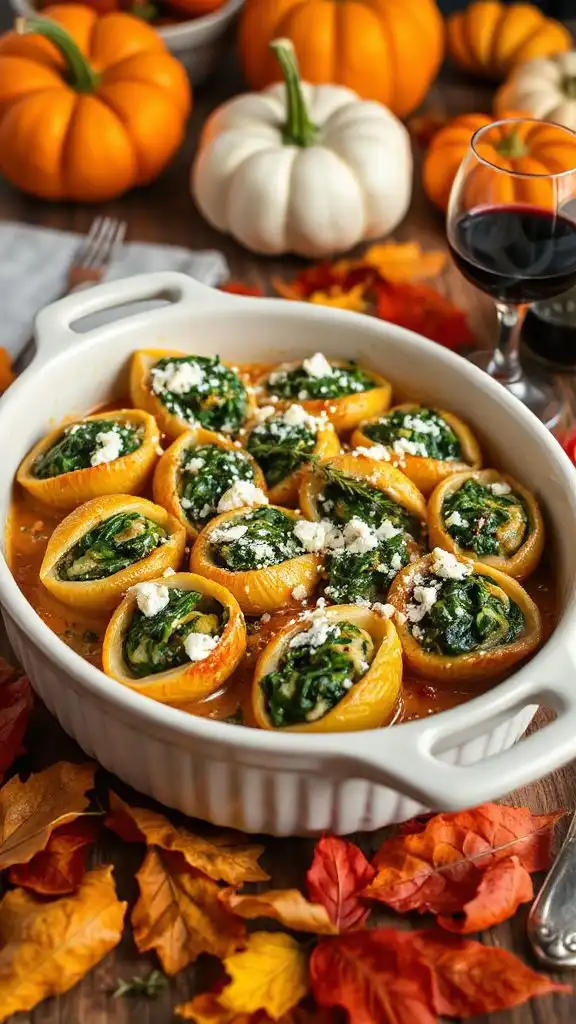 spinach feta stuffed shells