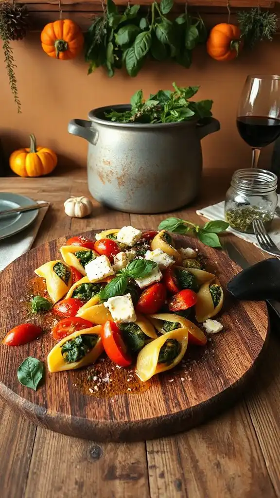 spinach feta stuffed shells