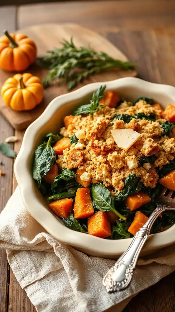 spinach sweet potato casserole recipe