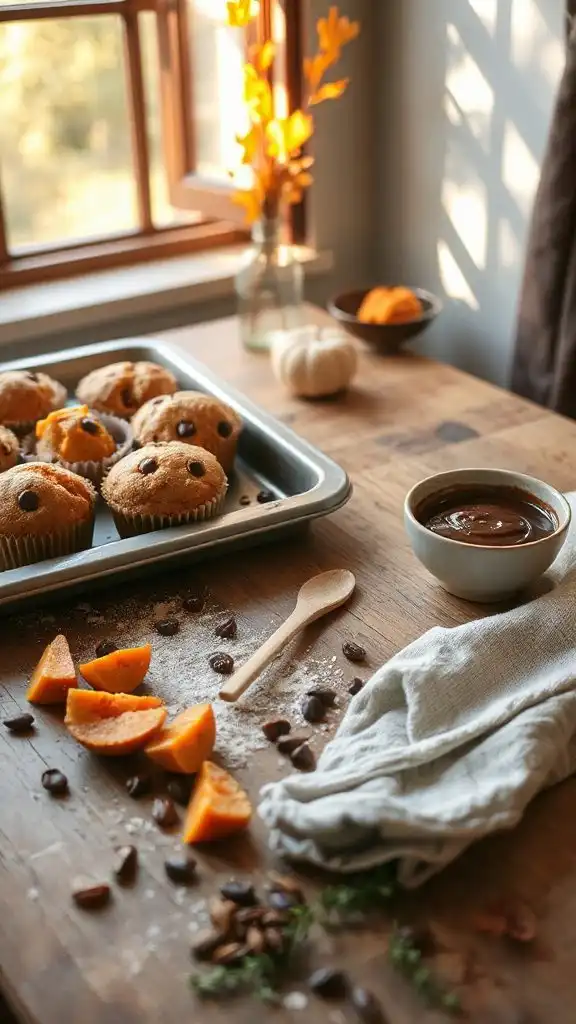 squash chocolate chip muffins