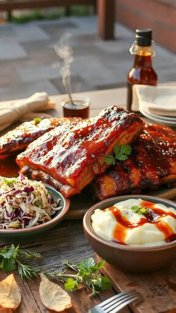 sticky smoky maple ribs