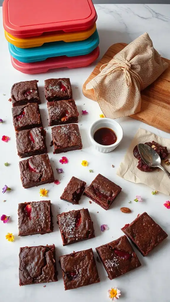 store and freeze brownies