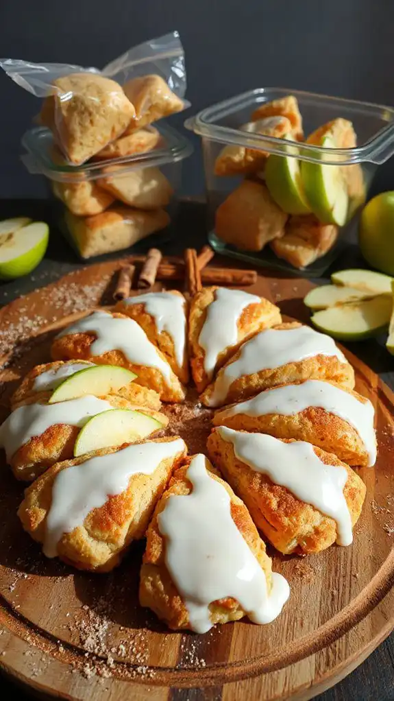 store and freeze scones