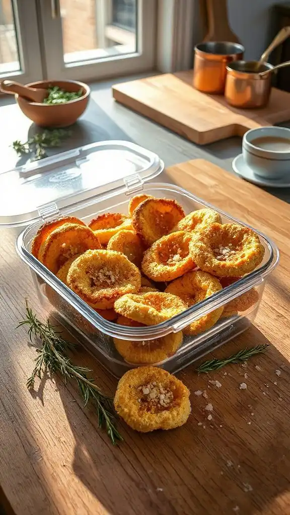 store leftover squash crisps