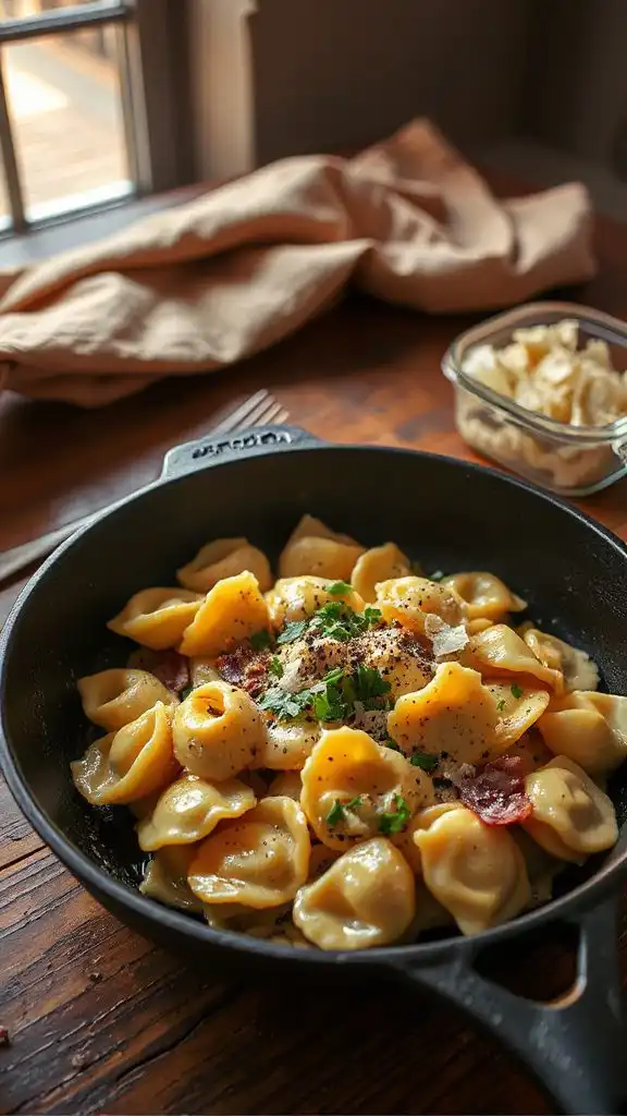 store tortellini carbonara leftovers