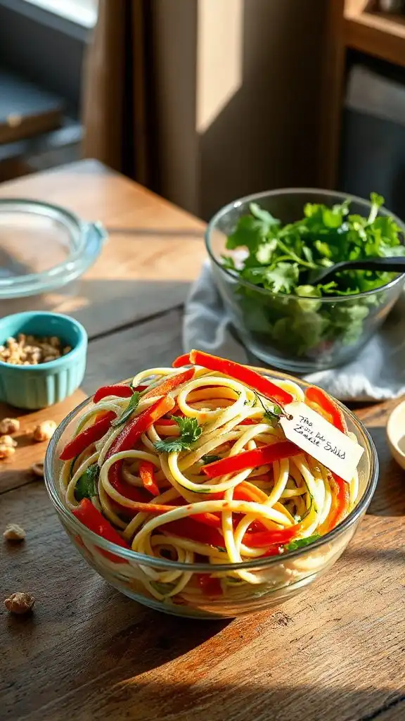 store zoodle salad properly