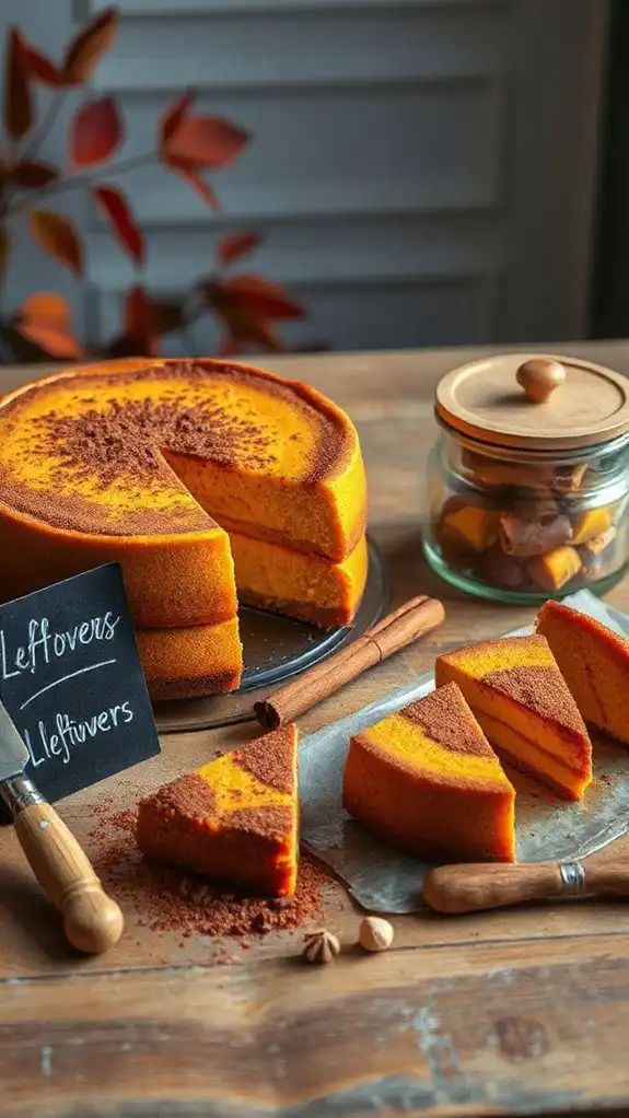 storing cheesecake leftovers properly