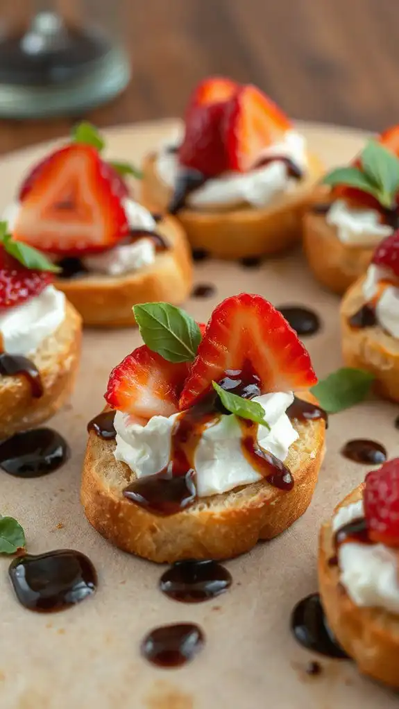 strawberry brie balsamic appetizer