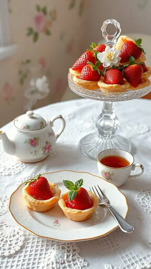 strawberry shortcake pie bites