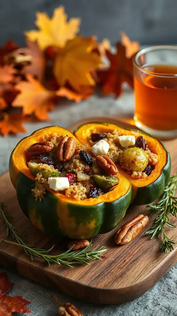 stuffed acorn squash delight stuffed acorn squash delight