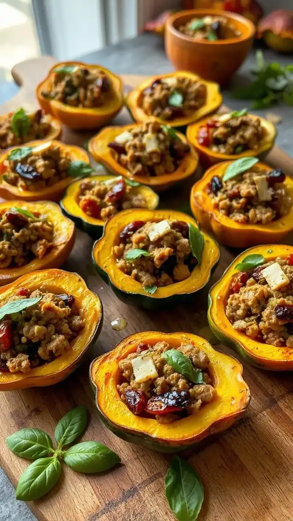 stuffed acorn squash delight