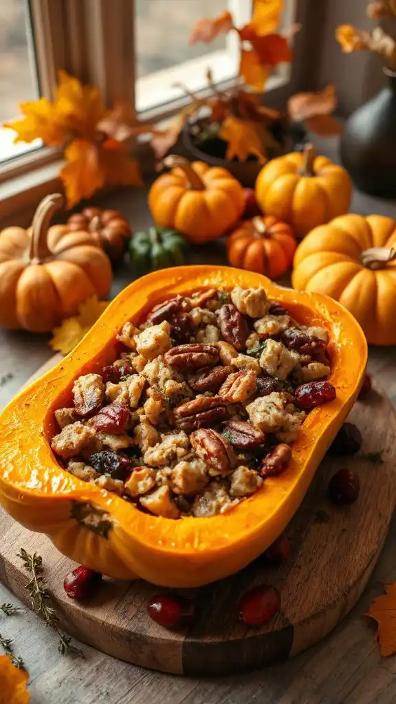 stuffed butternut squash delight