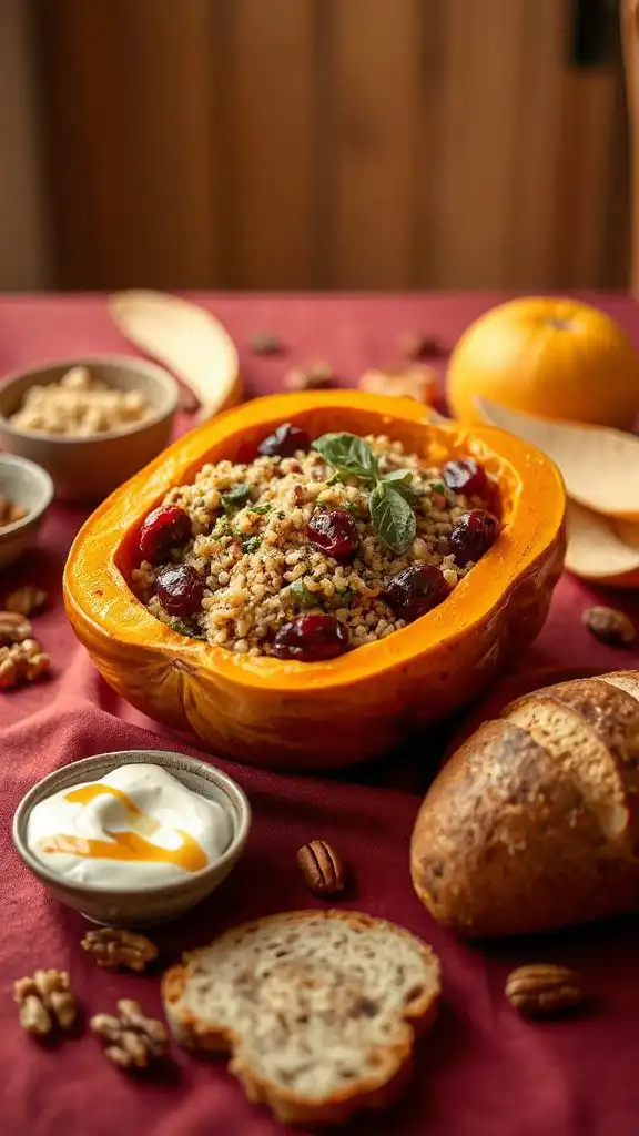 stuffed butternut squash delight stuffed butternut squash delight