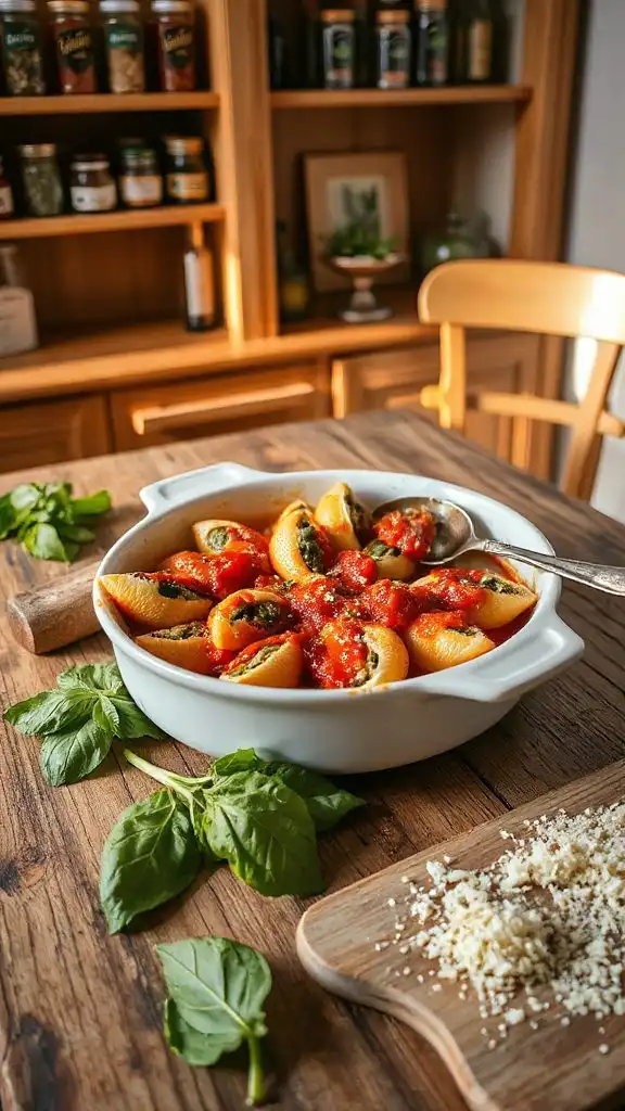stuffed pasta with cheese