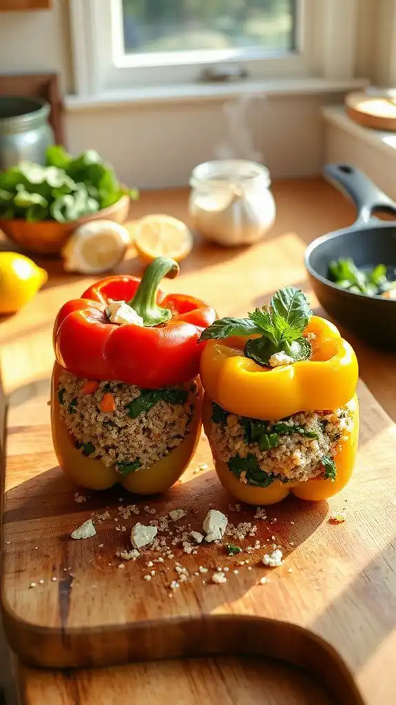 stuffed peppers with quinoa