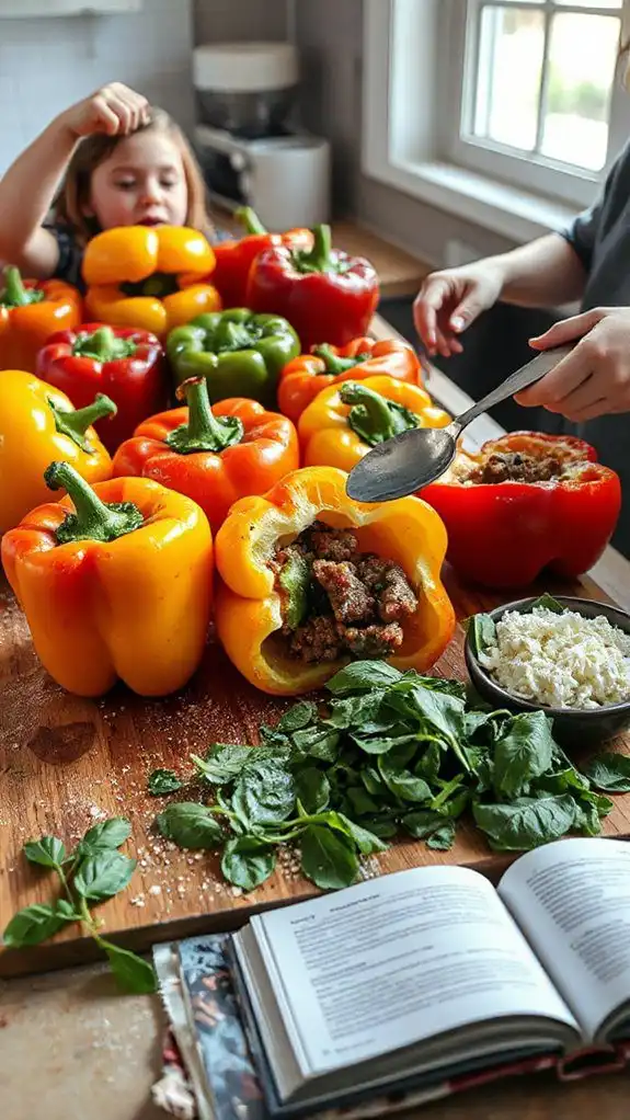 stuffed peppers with sausage