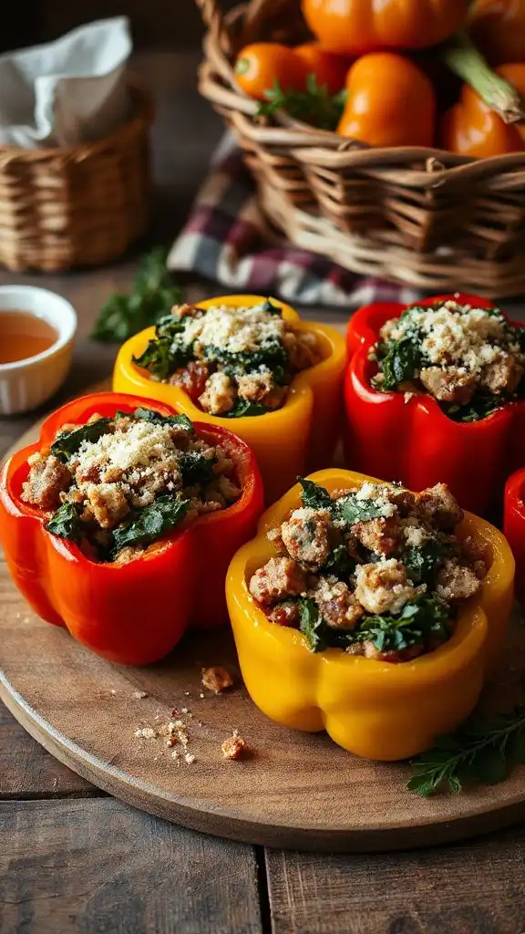 stuffed peppers with sausage