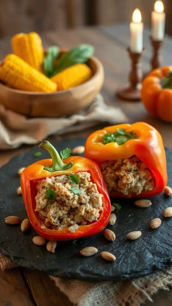 stuffed peppers with turkey stuffed peppers with turkey