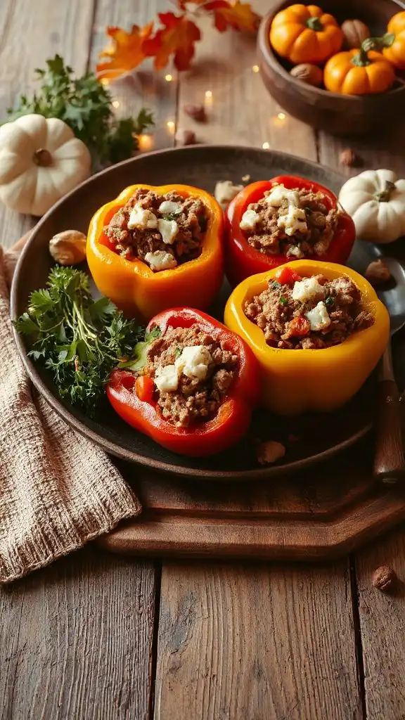 stuffed peppers with turkey