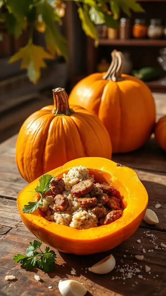 stuffed pumpkins preparation instructions