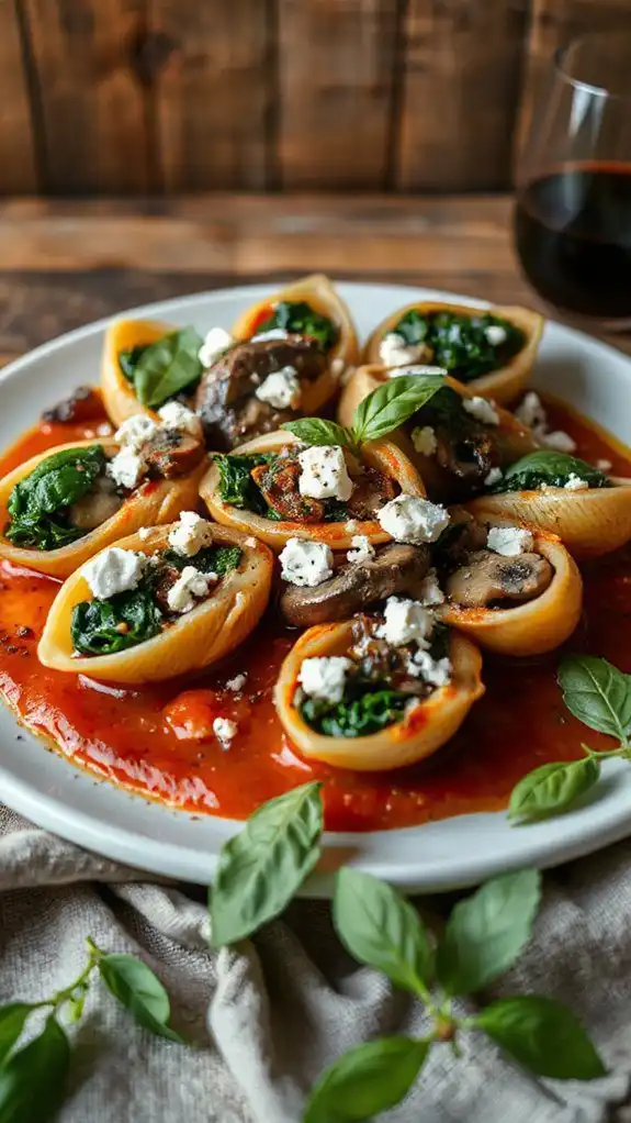stuffed shells with mushrooms stuffed shells with mushrooms