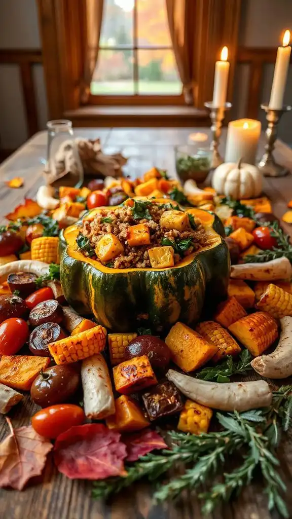 stuffed squash with parsnips stuffed squash with parsnips